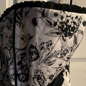 Black and White corset top